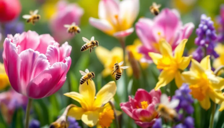 entdecken sie 5 pflanzen, die im märz sofort bienen anziehen und fördern sie die biodiversität in ihrem garten.