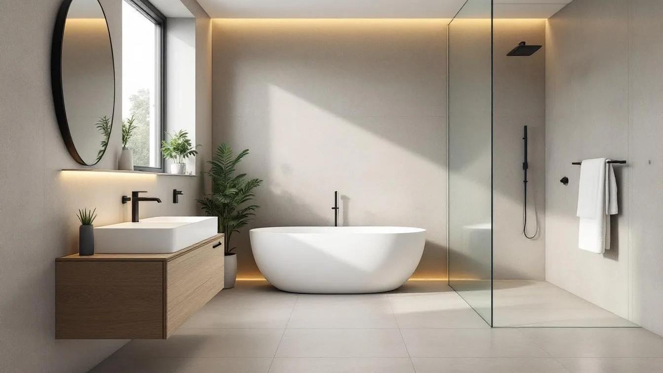 Ich renovierte mein Bad mit Mikrozement, jetzt hat es keine Risse mehr