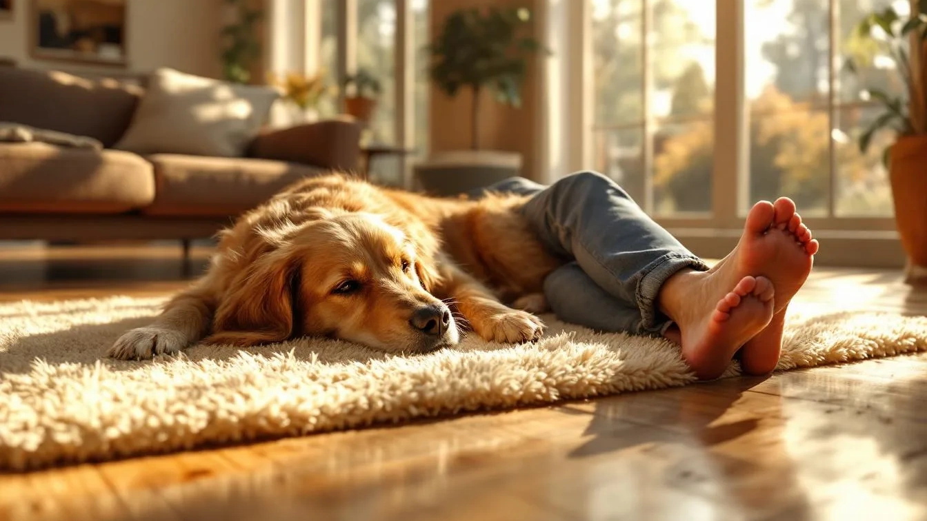 Nicht nur Gewohnheit, warum der Hund ständig zu den Füßen schläft