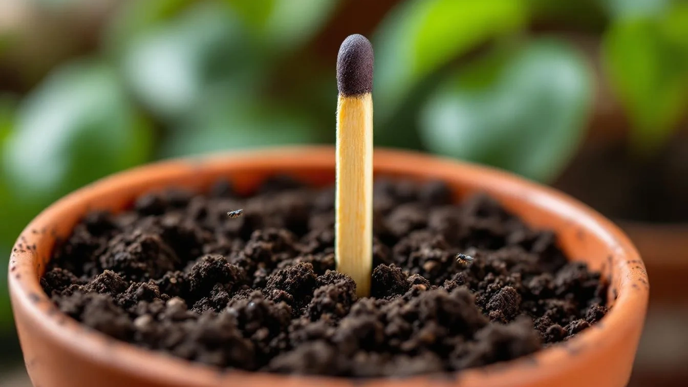 Warum ein Streichholz in der Blumenerde Trauermücken effektiver vertreibt als jedes Insektizid