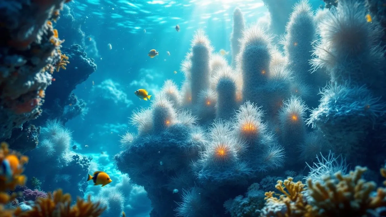 Weder Korallen noch Algen, diese Fischnester bilden eine Unterwasserstadt